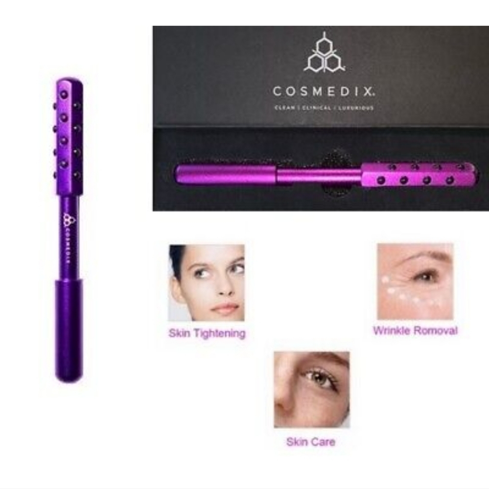 Cosmedix  Facial Massage Roller In Purple,LIMITED EDITION FULL SIZE NEW WITH BOX